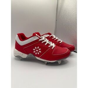 RIP-IT Diamond Softball Spike W 8 Scarlet Red White Cleats RIPDIS-SW-080 NEW